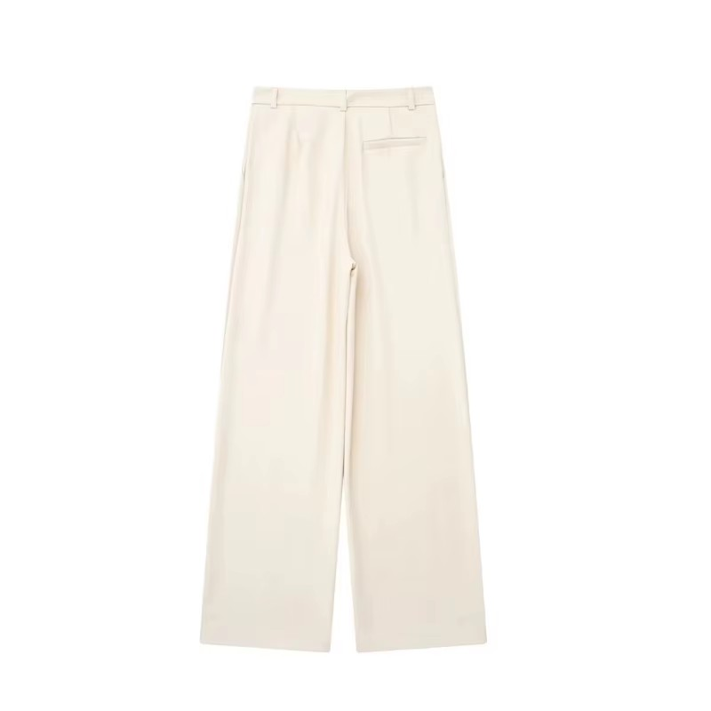 Savro-High Waist Baggy office Pants