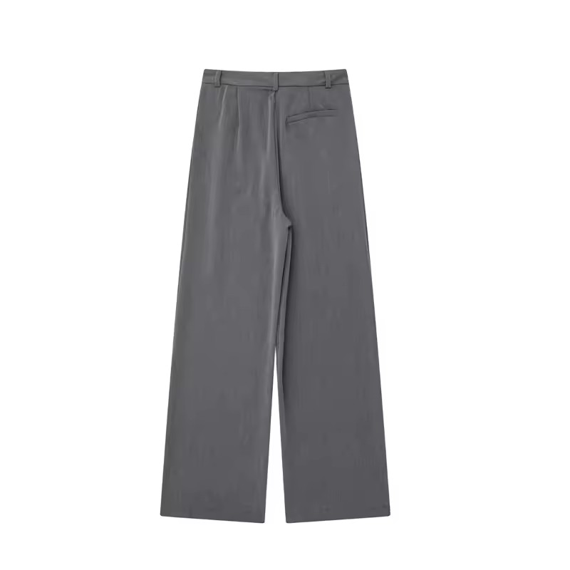 Savro-High Waist Baggy office Pants