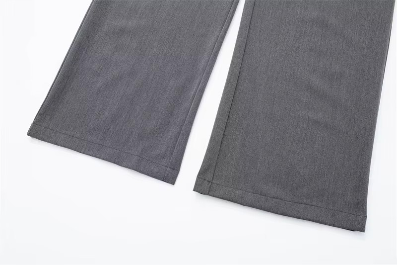 Savro-High Waist Baggy office Pants