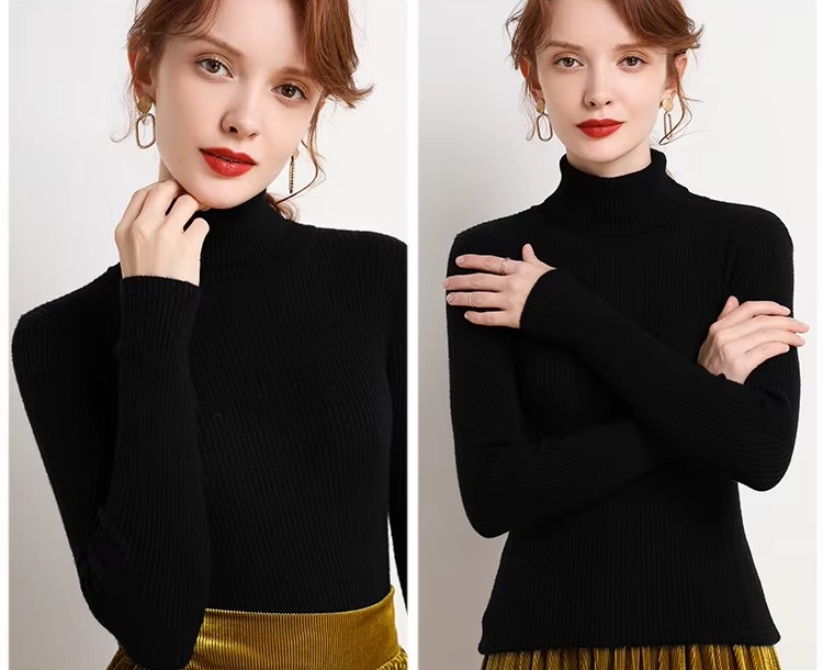 SAVRO | Woman's Turtleneck Sweater