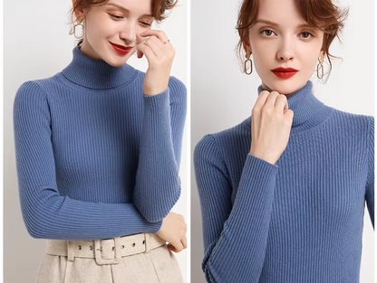 SAVRO | Woman's Turtleneck Sweater