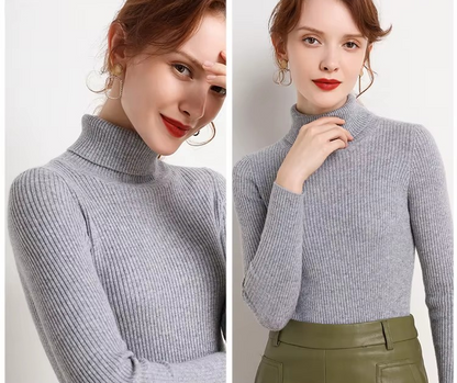 SAVRO | Woman's Turtleneck Sweater