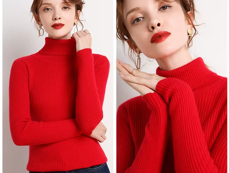 SAVRO | Woman's Turtleneck Sweater