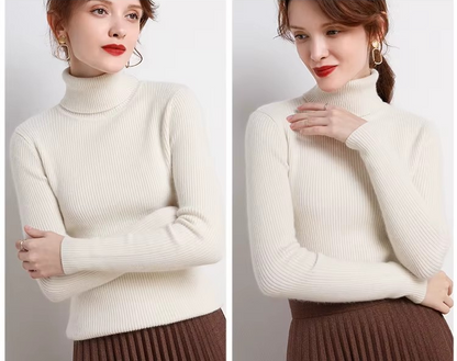 SAVRO | Woman's Turtleneck Sweater