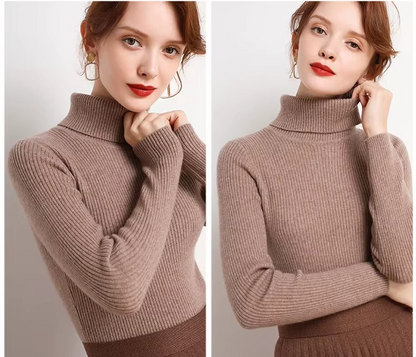 SAVRO | Woman's Turtleneck Sweater